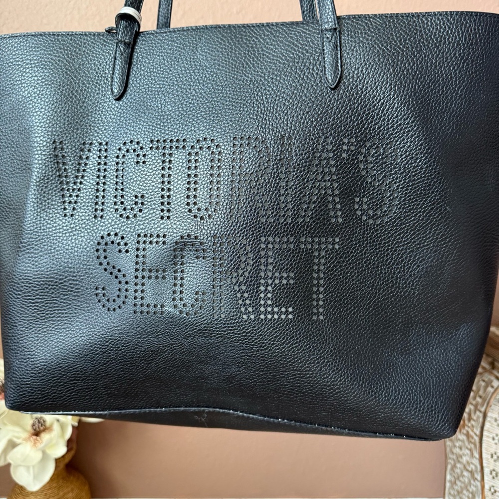 Victoria's Secret Black Tote with Tassel - Picture 5 of 7